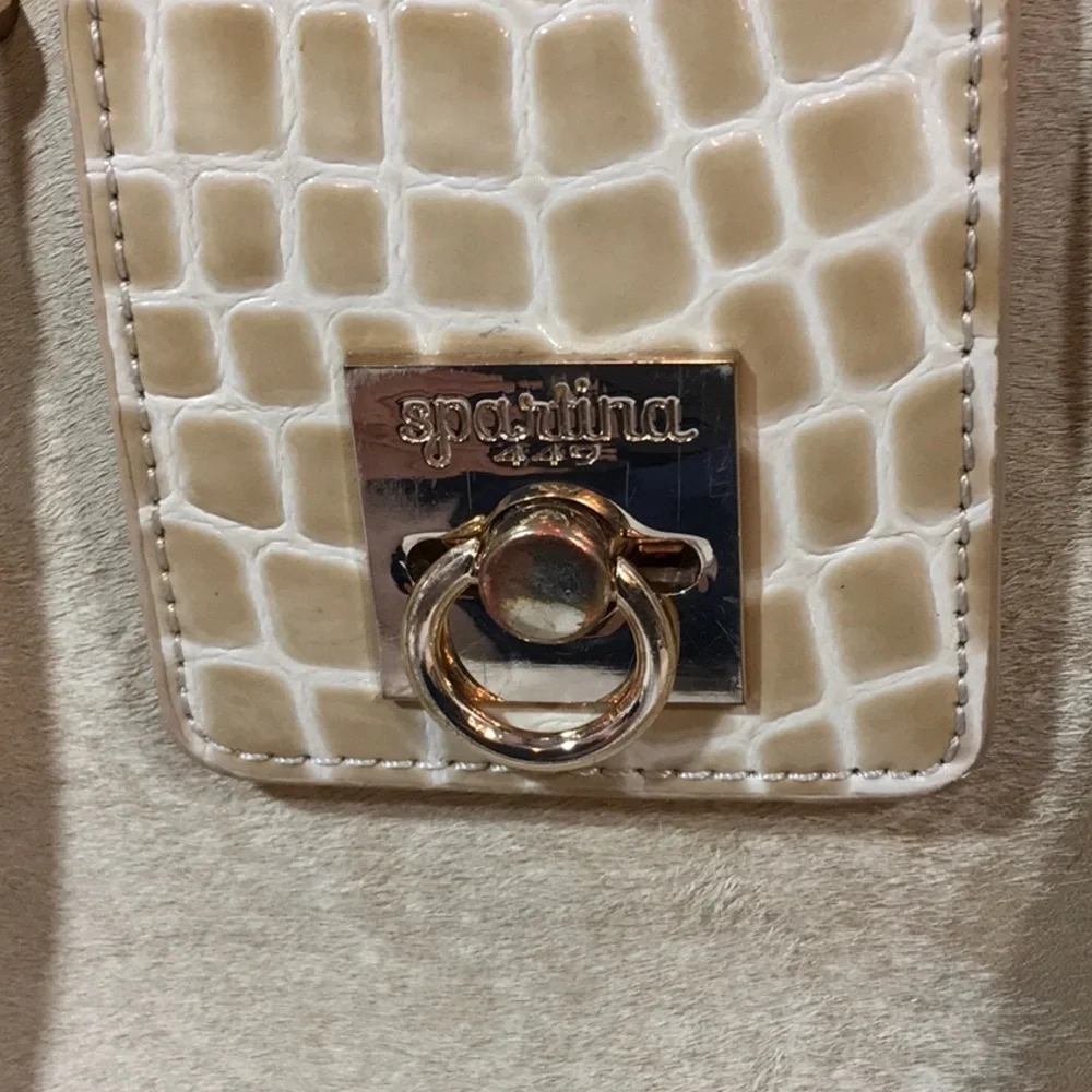 Spartina 449 leather shoulder bag and wallet set